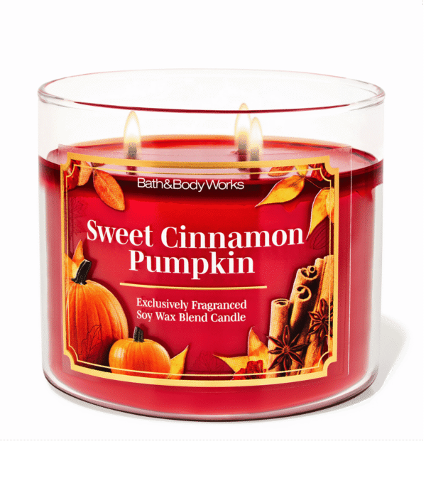Bath and Body Works Sweet Cinnamon Pumpkin 3 Wick Candle 14.5 oz